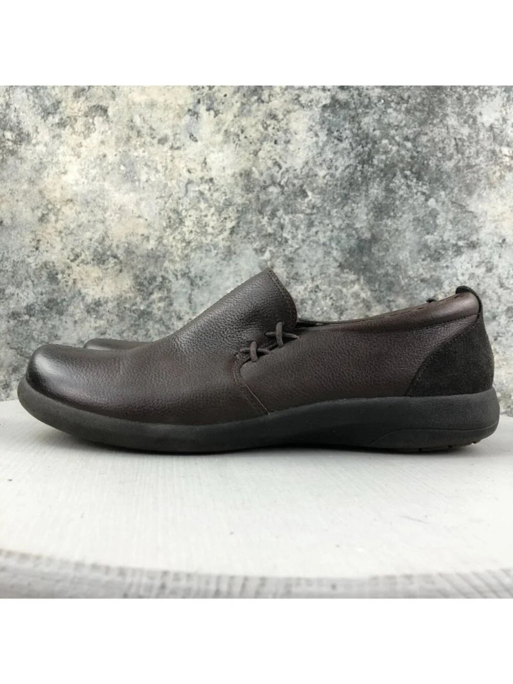 Abeo Women's Size 9 Eastbourne Brown Leather Slip On Comfort Shoes Loafers
